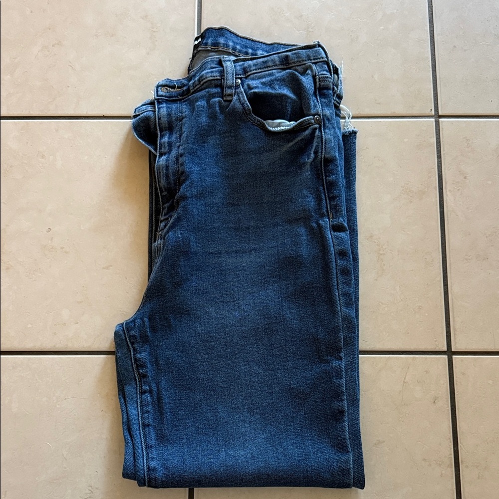 Fashion Nova High Rise Jeans - Dark Blue
